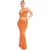 Missy Empire Dames/Dames Crochet Cut Out Crop Top (Oranje)