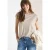 Cecil Dames Shirt met korte mouwen en rimpels in Beige