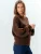 TEESHOPPEN Trui ‘ Emma Cable ‘  chocoladebruin