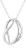 Orphelia Dames 925 Sterling Zilveren Ketting met Hangertje – Zilver ZH-4641