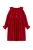 TRENDYOLKIDS Meisjes Rood Effen Midi Lang Casual Recht Jurken