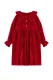 TRENDYOLKIDS Meisjes Rood Effen Midi Lang Casual Recht Jurken