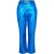AmyLynn Dames/Dames Metallic Broek (Blauw)