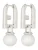 FURLA Oorbellen  zilver / wit