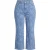 Trendyol Curve Dames Blauw Bloemenprint Hoge taille Grote maten Jeans