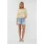 EsQualo Blouse Bow Tie Faded Solar Print