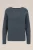 WE Fashion – Dames sweater met structuur – Regular fit – Groenblauw – Katoen –