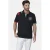Babista regular polo met panterprint donkerblauw