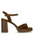 Manfield suède sandalettes bruin