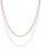 Hey Happiness Ketting ‘Duo Shine’  rose-goud