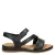 Gabor leren sandalen zwart