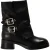 Steve Madden Dames Bonfire Trench Metallic Blokhak Enkellaarsjes (Zwart)