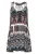 BUFFALO Strandjurk  blauw / rood / zwart / wit