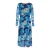 Polly lg. Jurk in blauwe mix