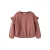 LIL’ ATELIER MINI rechtvallende sweater met ruches – oudroze