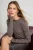 TRENDYOLMİLLA Dames Bruin Gestreept Lang Getailleerd Blouses