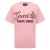 Oversized fit roze T-shirt met ananaslogo van Gucci