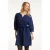 Smashed Lemon Damesmarineblauwe korte jurk |