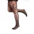 Pamela Mann Plus Size panty met panterprint 30 denier zwart