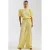 HARPER & YVE wide leg high waist gebloemde broek lichtgeel