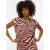 VERO MODA top met zebraprint roodbruin