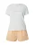 Calvin Klein Underwear Korte pyjama  perzik / wit
