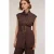 Motivi Sleeveless Shirt With Belt Brown
