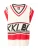Karo Kauer Trui ‘KKLBL’  rood / zwart / wolwit