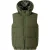 Minoti Jongens Gewatteerd Gilet met Capuchon (Kaki Groen)