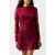 French Connection Astrida 3d Floral Dress Baked Cherry