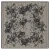 Roeckl Doek ‘BLOOMING FRAME’  grijs / zwart