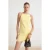 TRENDYOLMİLLA Dames Geel Effen Kort / Mini Mouwloos Zakelijk Bodycon Jurken