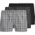 Jack & Jones Heren wijde boxershorts geweven katoen jacmilano 3-pack grijs/zwart
