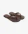 Slippers met Reliëf Relaxed Pasvorm Brown