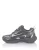 Plein Sport Sneakers laag ‘Pegasus’  basaltgrijs / wit