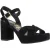 Hush Puppies Ophelia Suède Dames Zwarte Sandalen