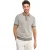 Poloshirt Blue Industry geprint met rits korte mouw groen