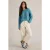 White Stuff Jana Mix Stitch Jumper Mid Blue