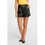 Morgan imitatieleren high waist slim fit short zwart
