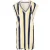 FILA Tastrup Striped Elongated Vest Pale Banana Bold Striped