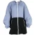 Marni Kleurblok Zip-Up Lange Mouwen Regenjas in Blauw Nylon