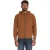 No Excess Sweater full zip hooded caramel