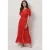 Dante6 Xevi Boho Maxi Chiffon Dress Flame Red