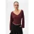 Blouse met lange mouwen en knoopsluiting aan de voorkant