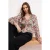 TRENDYOLMİLLA Dames Roze Bloemen Lang Regular fit Blouses