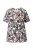Ulla Popken Shirt  navy / cognac / zwart / offwhite
