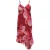 ONLY CARMAKOMA gebloemde zomerjurk rood