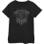 AC/DC Dames/Dames Zwart IJs Katoenen T-Shirt (Zwart)