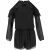 Michael Kors jumpsuit met ruches en open schouders in zwart polyester
