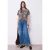 Street One Dames Shirt met korte mouwen, ronde hals en print in Bruin
